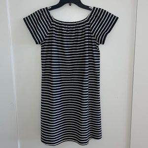 Madewell Stripe Navy Dress